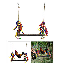 Acheter Poulet Swing Large Perroquets Perche En Bois Pour Poule Grands Oiseaux Aras Canaries B