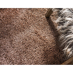 Hadorn Tapis shaggy 125x125 brun Luzern