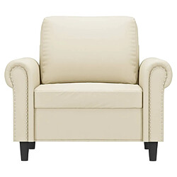 Avis Maison Chic Fauteuil Relax pour salon | Fauteuil Crème 60 cm Similicuir -GKD22231