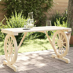 Maison Chic Table de jardin | Table d'extérieur 115x55x65 cm bois de sapin massif -GKD73668