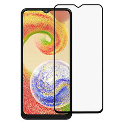 Protecteur écran en verre trempé impression en soie, anti-explosion,e, full glue pour Samsung Galaxy A04 4G (164.4 x 76.3 x 9.1 mm) - transparent