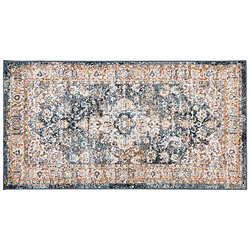 Avis Beliani Tapis beige et bleu 80 x 150 cm DVIN