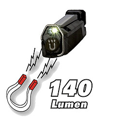 Ribimex Baladeuse, lampe torche à led 5w / 1w