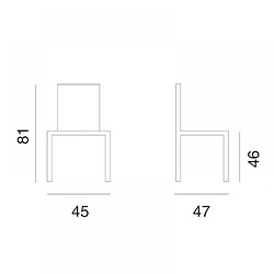 Inside 75 Lot de 4 chaises CORSOCOMO empilables polypropylène blanc