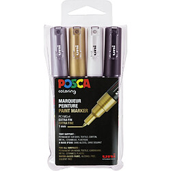 POSCA Marqueur à pigment PC-1MC, étui de 4 ()