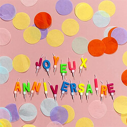 Paris Prix Bougie 18 Lettres Anniversaire 4cm Multicolore