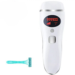 Chrono Épilation au laser pour femme Appareil d'épilation IPL permanent à domicile 999900 flashs pour les bras du visage, blanc