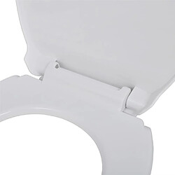 Acheter vidaXL Abattant WC avec frein de chute 2 pcs Plastique Blanc