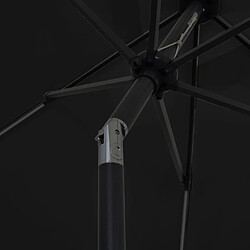 Acheter Helloshop26 Parasol avec led et mât en aluminium 300 cm noir 02_0008085