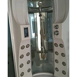 Avis Simba Baignoire Douche balnéo massante angle spa MONTECARLO 150 x 150 cm Hydromassage et Radio