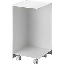 Yamazaki Rangement pour toilettes sur roulettes Caster blanc.