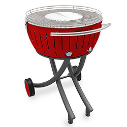 Barbecue à charbon 60 cm rouge - lg-ro-600 - LOTUSGRILL LOTUSGRILL Barbecue Grill au Charbon XXL 60 Cm Rouge