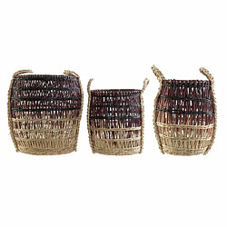 Set de basket DKD Home Decor Tropical Herbier marin (3 pcs)