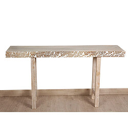 Avis Console Romimex Blanc Naturel Bois de manguier Bois MDF 140 x 74 x 35 cm