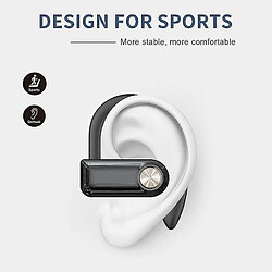 Universal Casque bluetooth 5.1 sport casque sans fil 15 heures temps de musique led affichage de puissance