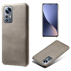 Coque en TPU + PU anti-rayures gris pour votre Xiaomi 12/12X