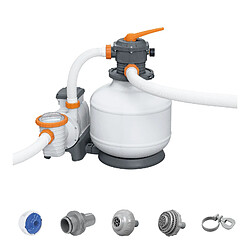 Pompe de Filtration avec Filtre à Sable pour Piscines Démontables Bestway Flowclear de 11.355 L/H Connexion 32 mm