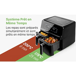 Acheter Double friteuse à air chaud 8L Noir Clatronic FR3804H-Noir