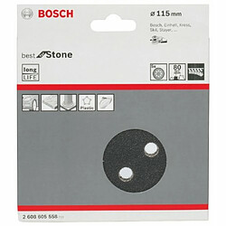 Avis Bosch 2608605558 Disque abrasif pour ponceuse excentrique Ø 115 mm 8 Trous Grain 80 5 pièces