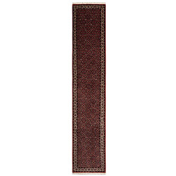 Vidal Tapis de couloir en laine 395x70 rouge Bidjar pas cher