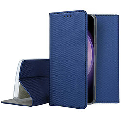 Htdmobiles Housse pour Samsung Galaxy S23 FE 5G - etui coque pochette portefeuille + film ecran - BLEU MAGNET