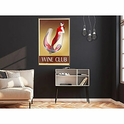 Paris Prix Affiche Murale Encadrée Woman is Like a Wine 40 x 60 cm Or