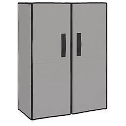 vidaXL Armoire à chaussures Gris 60x28x90 cm Tissu