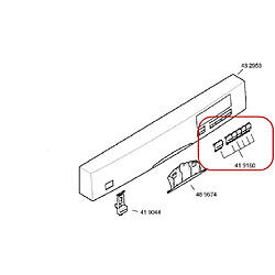 Bosch ENSEMBLE TOUCHES DE COMMANDE