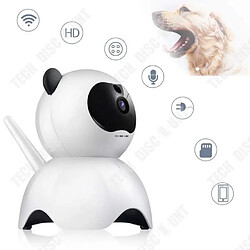 Tech Discount TD® camera bebe surveillance nuit panda wifi chambre sans fil interieur iphone connecte securite batterie alarme conversation vocale