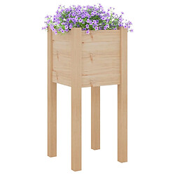 Avis Maison Chic Lot de 2 Jardinières d'extérieur,Bac à fleurs - pot de fleur 31x31x70 cm bois de pin massif -GKD51582