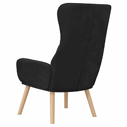 Maison Chic Chaise de relaxation | Fauteuil relax Noir Velours -GKD61780 pas cher