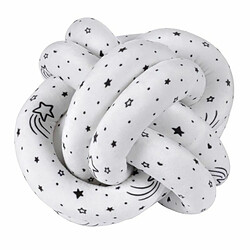 Paris Prix Coussin Nœud Déco Wild Kids 20cm Blanc & Noir