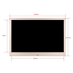 Wewoo Cadre photo numérique 13.3 pouces LED 1280x800 haute résolution affichage avec support et télécommande, soutien SD / MMC / MS carte / port USB pas cher