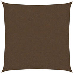 vidaXL Voile d'ombrage 160 g/m² Marron 2x2 m PEHD