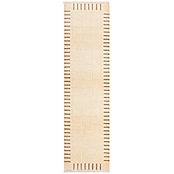 Vidal Tapis de couloir en laine 297x81 beige Darya