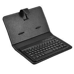 Universal Boîte de clavier sans fil Bluetooth en cuir PU Housse de protection pour iPad Huawei Xiaomi Samsung Mobile Tablet | Clavier (Noir) pas cher