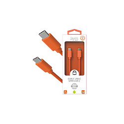 Jaym Câble USB-C vers Type-C 3A - 1,5 mètres - Collection POP - Orange