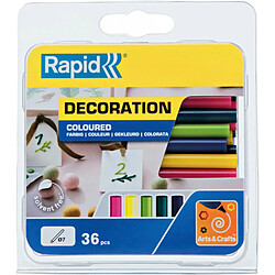 Batons de colles tendance colorée R 7 x 90 mm 36 Unités Blister Rapid