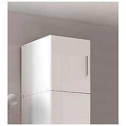 Avis Inside 75 Sur meuble armoire penderie 1 porte MALTA laqué blanc cassé L : 30 cm