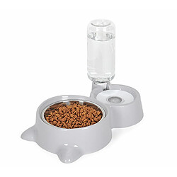 Universal Alimentateur pour animaux de compagnie Bol pour chiens non glissant en acier inoxydable Répartiteur d'eau automatique pour chiots et chats Conteneur mignon de nourriture pour animaux de compagnie pour chatons