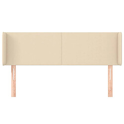 Avis Maison Chic Tête de lit scandinave avec oreilles,meuble de chambre Crème 147x16x78/88 cm Tissu -MN79910