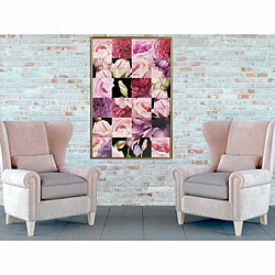 Paris Prix Affiche Murale Encadrée Floral Jigsaw 40 x 60 cm Or