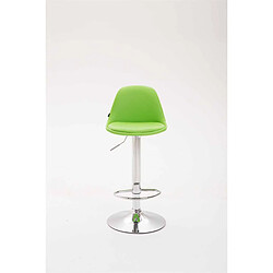 Decoshop26 Tabouret de bar avec repose-pieds design moderne synthétique vert pomme et métal 10_0000149