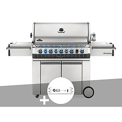 Barbecue à gaz Prestige Pro 665 SIB inox + Rôtissoire / Napoleon