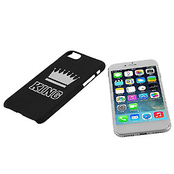 Universal Fashion King Queen Lovers Phone Mobile PC Case de gommage dur adapté à l'iPhone