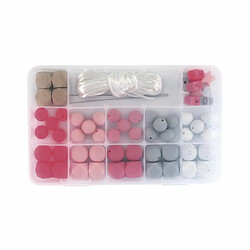 Avis Rayher Coffret de perles en silicone - Rose