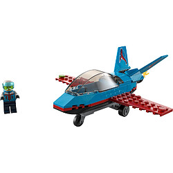 LEGO 60323 City Great Vehicles L'Avion de Voltige, Idées de Cadeau Jouet pour Enfants des 5 Ans avec Minifigure Pilote