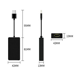 Accessoire Autoradio Sans Fil Pour Android Et Apple Carplay Avec Commande Vocale Noir YONIS pas cher