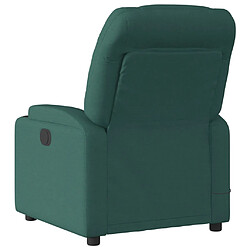 Avis vidaXL Fauteuil de massage inclinable électrique Vert foncé Tissu