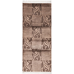 Vidal Tapis de couloir en laine 203x84 brun Darya